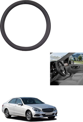 MATIES Steering Cover For Mercedes Benz E250(Black, Leather)