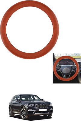 MATIES Steering Cover For BMW X3(Tan, Leather)