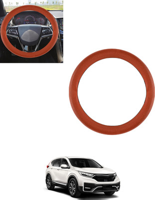 AYW Steering Cover For Honda Universal For Car(Tan, Leatherite)