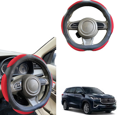 PEEPS STORE Steering Cover For Toyota Innova(Black, Leatherite)