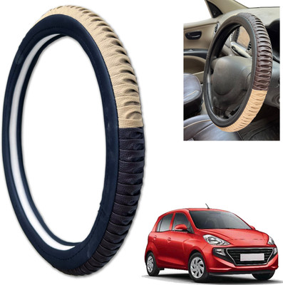 PEEPS STORE Steering Cover For Hyundai Santro(Black, Leatherite)