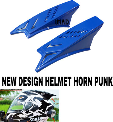 Aklin Boky Helmet Mohawk for Car & Bike(Blue)