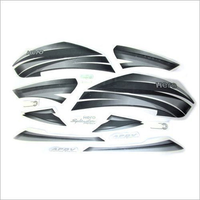 Ultimate Vision Sticker & Decal for Bike(Black, Silver)