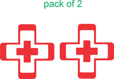 Nanjil Sticker & Decal for Car & Bike(Red)