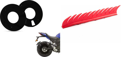 acube mart Sticker & Decal for Bike(Red)
