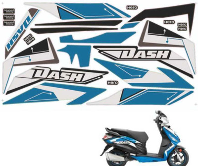 SHINEPRO Sticker & Decal for Scooter(Multicolor, Blue)