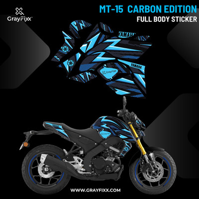 Grayfixx Sticker & Decal for Bike(Blue)