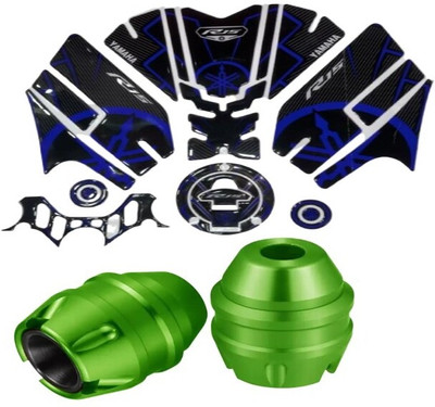 acube mart Sticker & Decal for Bike(Blue, Black, Green)