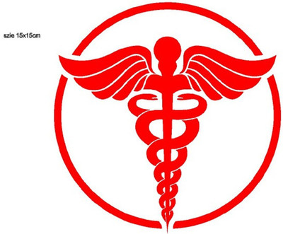 Aleena Care Sticker & Decal for Car & Bike(Red)