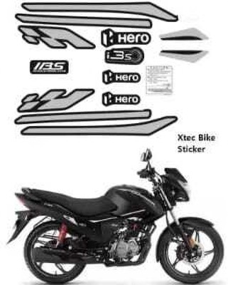 SHREE Sticker & Decal for Bike(Silver, Multicolor)