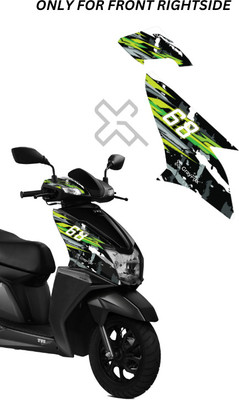 Grayfixx Sticker & Decal for Scooter(Multicolor)