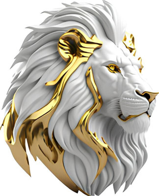 FAMM Sticker & Decal for Car(White, Gold)