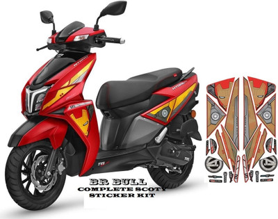 BR BULL Sticker & Decal for Bike(Red, Gold, Silver)