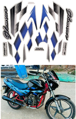 DECAL ARTISTRY Sticker & Decal for Bike(Blue)