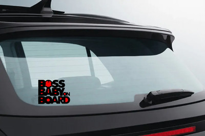 hard goat Sticker & Decal for Car & Bike(Black, Red)