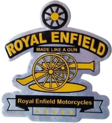 Golden Fox Emblem for Bike(Silver, Black, Yellow)