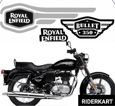 RIDERKART Sticker & Decal for Bike(Multicolor, Black)