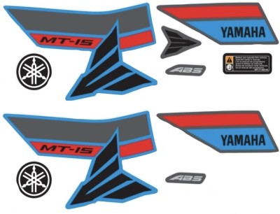 Voiture Sticker & Decal for Bike(Blue, Red)