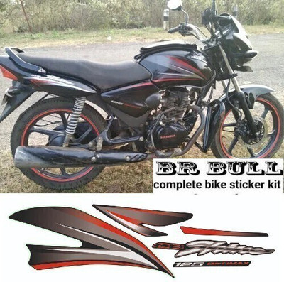 BR BULL Sticker & Decal for Bike(Red, Black)