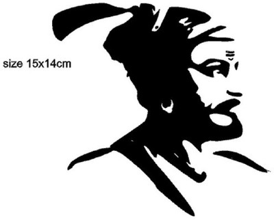 AarnaDecals Sticker & Decal for Car & Bike(Black)