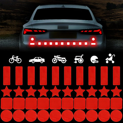Kelenate Sticker & Decal for Car & Bike(Red)