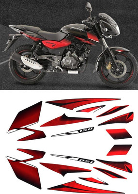Ultimate Vision Sticker & Decal for Bike(Multicolor, Red, White)