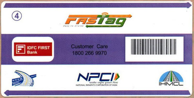 IDFC Fastag for Car & Bike(Transparent)
