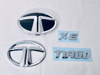 autoflix Emblem for Car(Silver, Black)