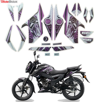 RideStick Sticker & Decal for Bike(Multicolor)
