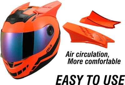 SORAX Helmet Mohawk for Bike(Orange)