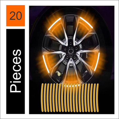 Allure Auto Sticker & Decal for Car & Bike(Orange)