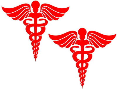 AarnaDecals Sticker & Decal for Car & Bike(Red)