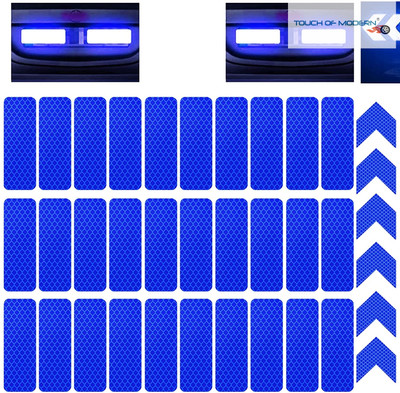 TOUCH OF MODERN Sticker & Decal for Car & Bike(Blue)