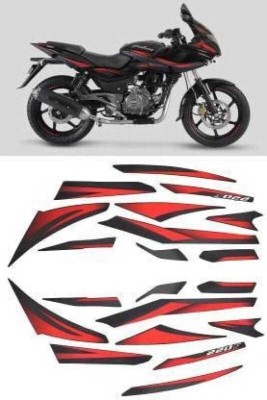 BR BULL Sticker & Decal for Car & Bike(Red, Black)