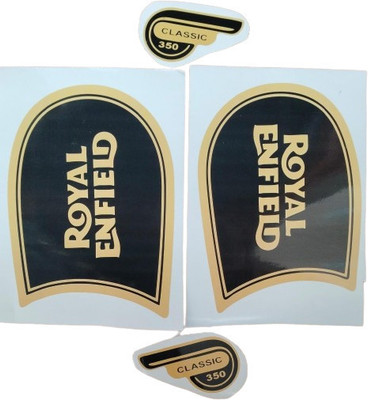 GANNET Sticker & Decal for Scooter(Black, Gold)