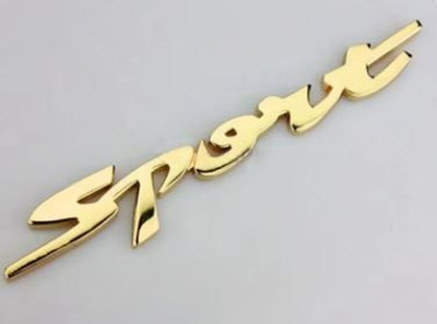 Cloudsale Emblem for Car & Bike(Gold)