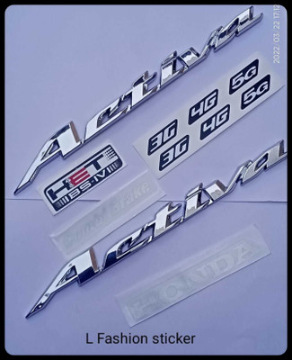 pnk Sticker & Decal for Bike(Silver)