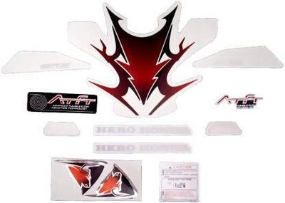 DECAL ARTISTRY Sticker & Decal for Bike(Multicolor)