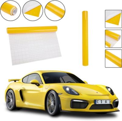 FEELPZONE Sticker & Decal for Car & Bike(Yellow)