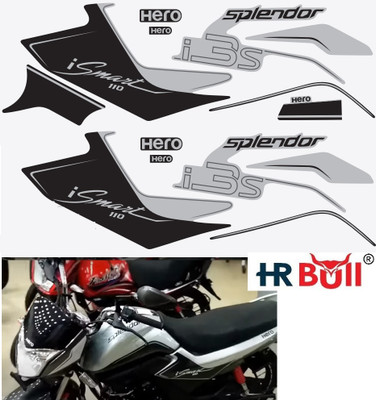 HRBull Sticker & Decal for Bike(Multicolor)
