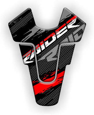 Badal Auto Sticker & Decal for Bike(Black, Red)