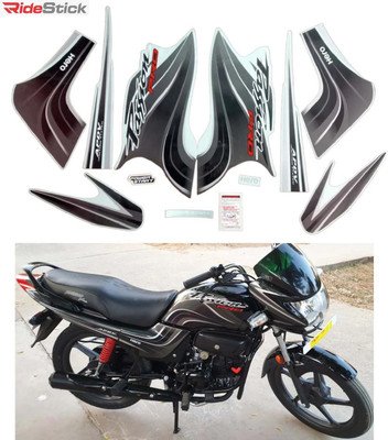 DECAL ARTISTRY Sticker & Decal for Bike(Black, Grey)