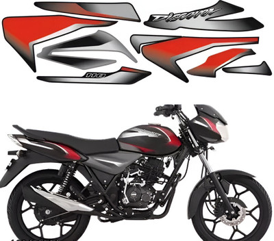 DECAL ARTISTRY Sticker & Decal for Bike(Red, Black, Silver)
