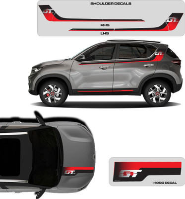 Ide Autoworks Sticker & Decal for Car(Silver)
