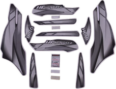 ABARA Sticker & Decal for Bike(Black, Silver, Multicolor)
