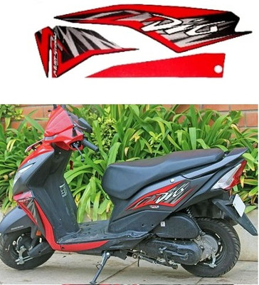 BR BULL Sticker & Decal for Scooter(Red)