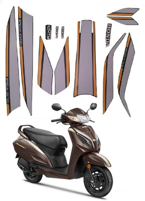 SHREE Sticker & Decal for Scooter(Silver, Gold)
