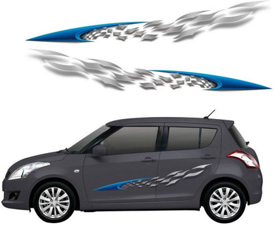 GANNET Sticker & Decal for Car(Black, Blue, Silver)