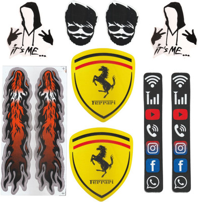 Grafix Sticker & Decal for Car & Bike(Multicolor)
