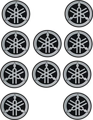 HRBull Sticker & Decal for Bike(Black, Silver)